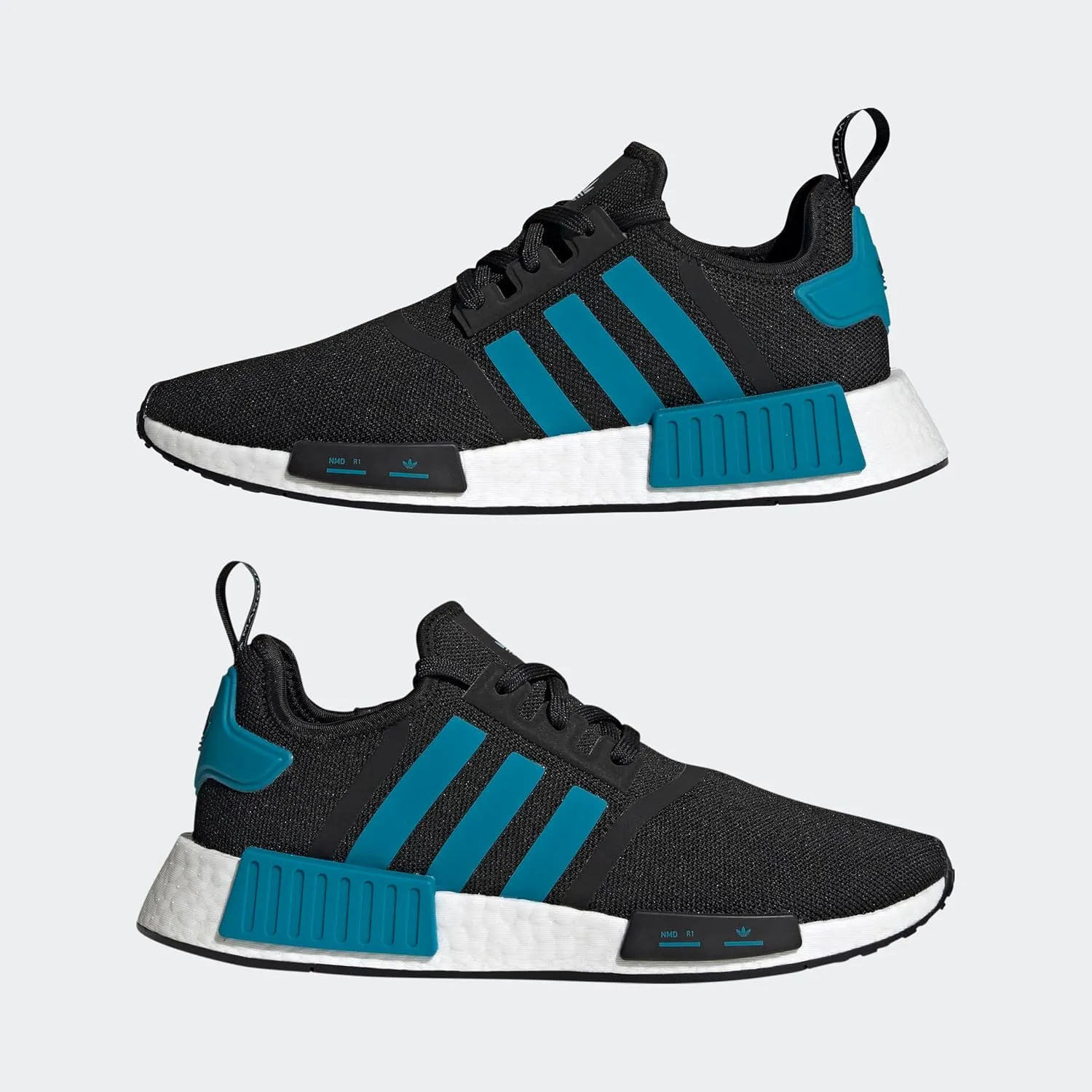 adidas Mens NMD R1 Lace Up Sneakers Shoes Casual - Black