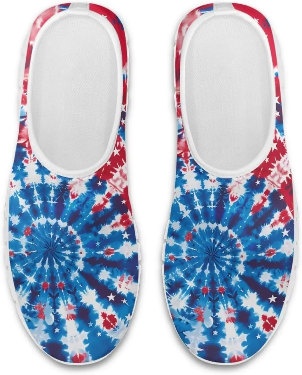 American Flag Women's Leisure Shoes Low Top Loafer Flat Soft Wide Toe Walking Outdoor Sneakers