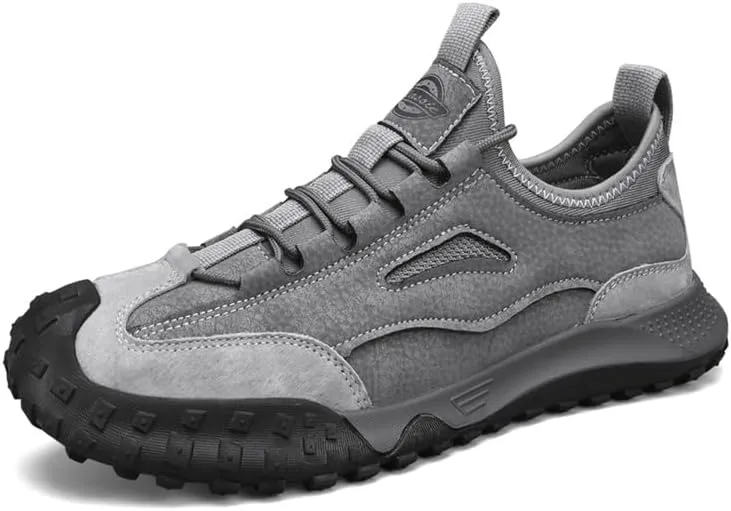 Asifn Mens Non-Slip Hiking Lightweight Outdoor Sneakers Casual Comfortable Work Breathable Climbing Shoes