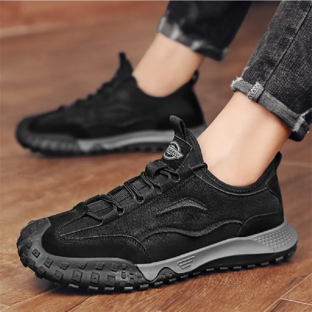 Asifn Mens Non-Slip Hiking Lightweight Outdoor Sneakers Casual Comfortable Work Breathable Climbing Shoes
