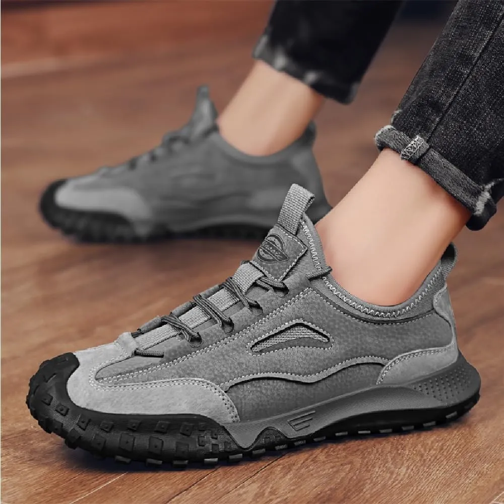 Asifn Mens Non-Slip Hiking Lightweight Outdoor Sneakers Casual Comfortable Work Breathable Climbing Shoes