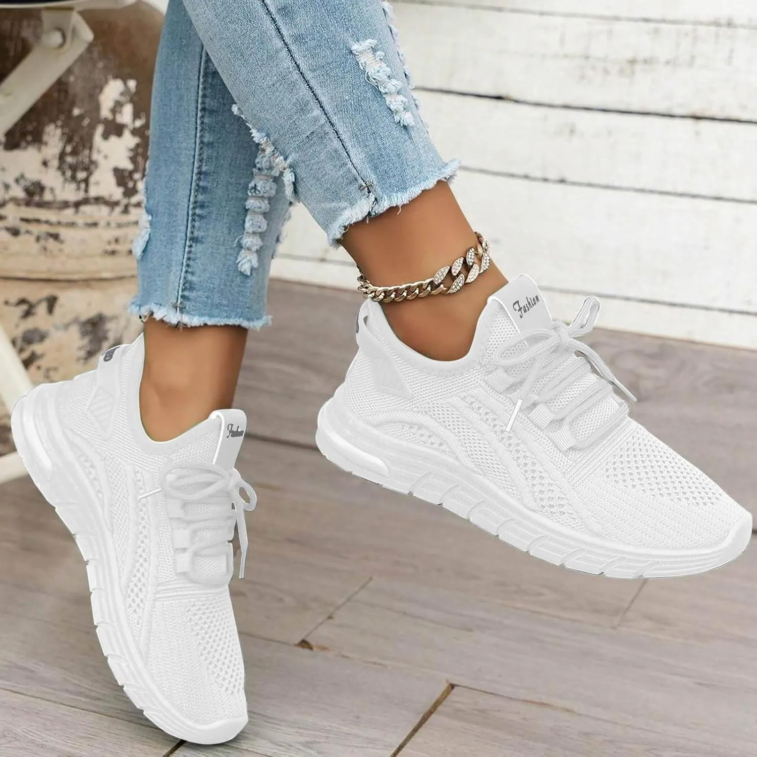 Breathable Slip on Sneakers for Women Non Slip Lightweight Casual Breathable Tennis Shoes Canvas Slip on Shoe