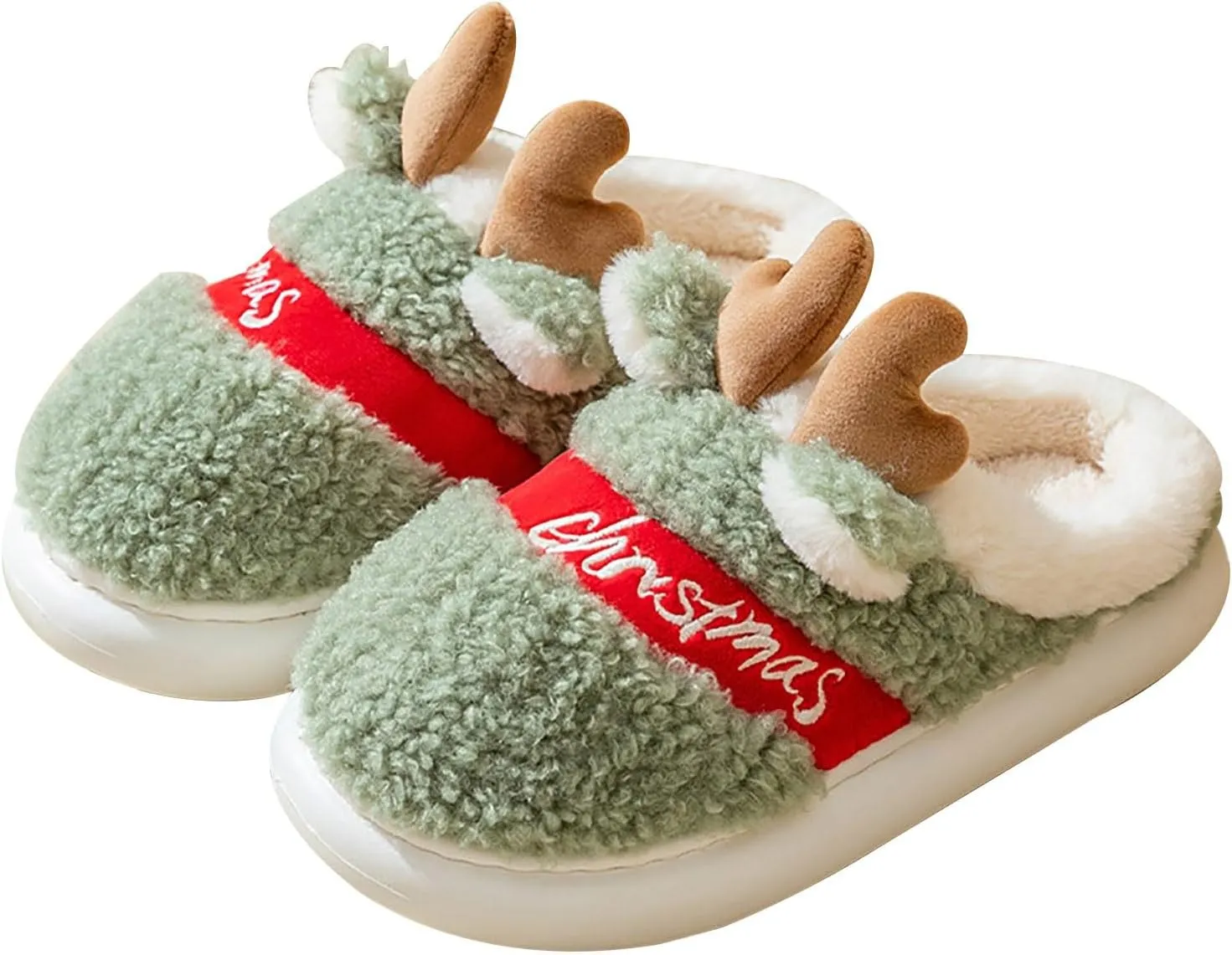 Bunny Animal Slippers for Women and Men Cute Bow Fuzzy Fluffy Comfy Funny Furry Rabbit House Slipper for Indoor Outdoor