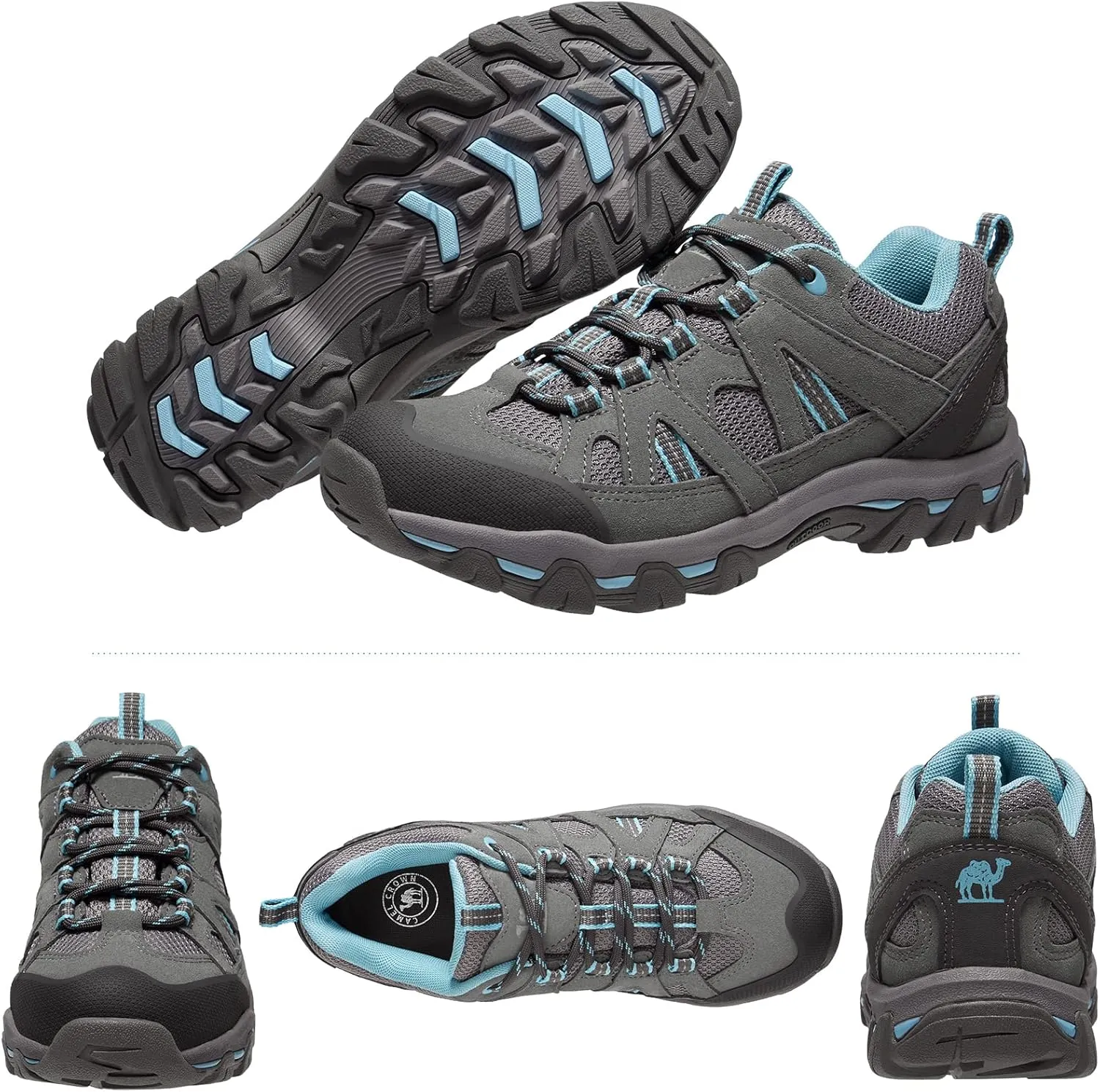 CAMELSPORTS Women's Hiking Shoes Breathable Trail Running Shoes Non-Slip Lightweight Outdoor Sneakers for Trekking Walking