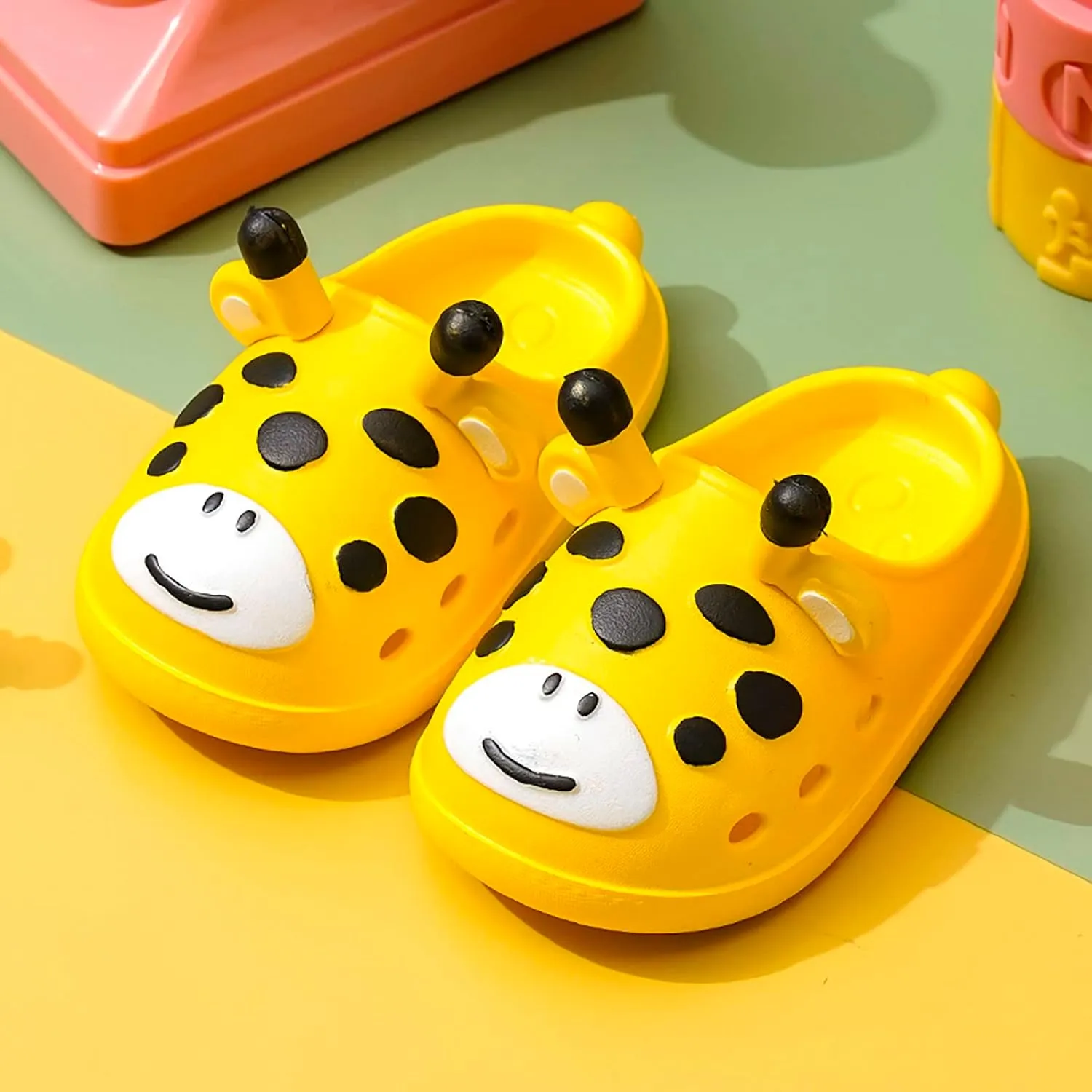 Cartoon Slippers for Kids Toddler Pillow Slide Shower Bathroom Slippers Quick Drying Soft Non Slip for Toddlers