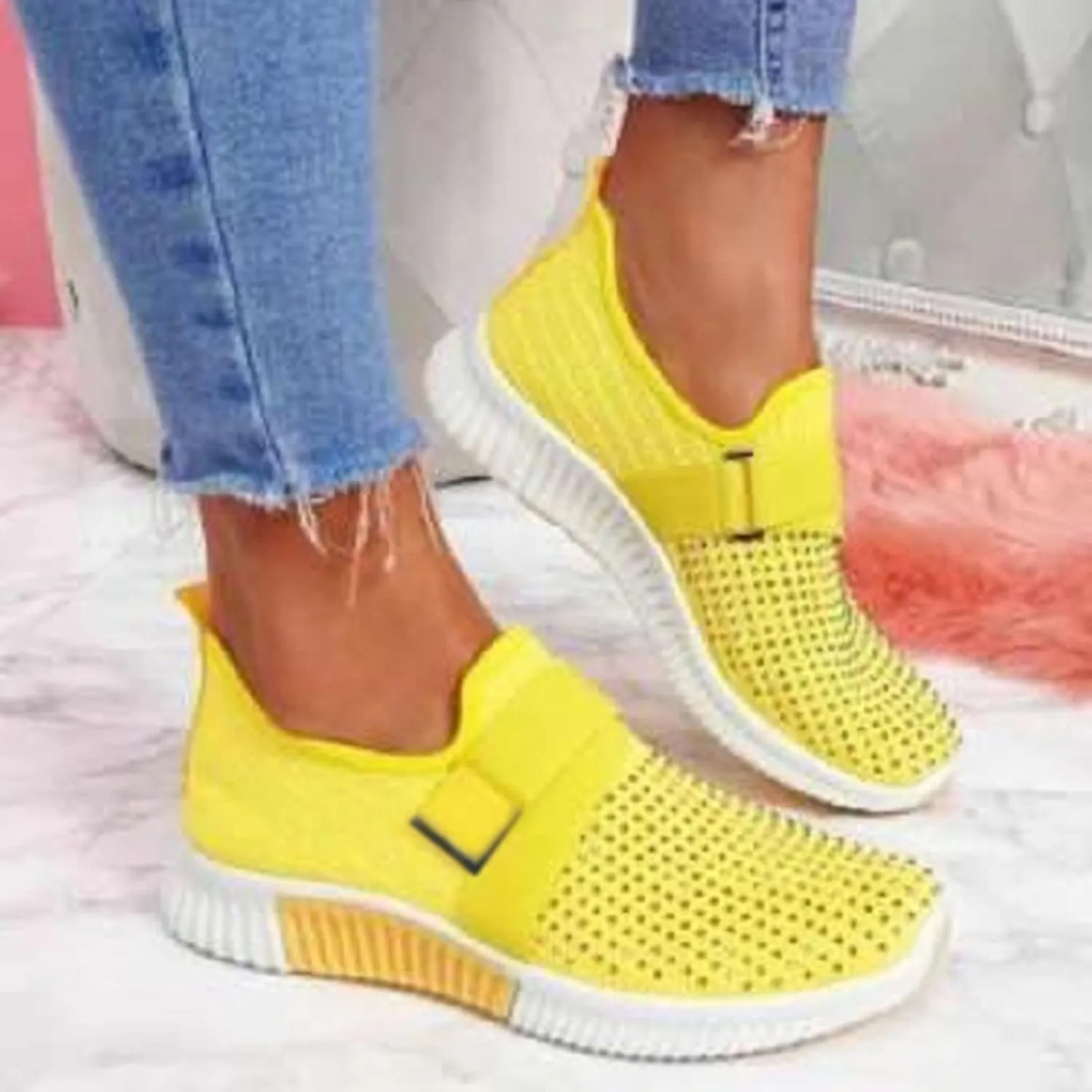 Casual Women's Leisure Fashion Outdoor Shoes Breathable Slip On Women's Water Shoes