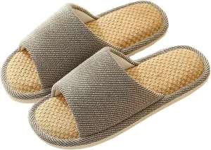 Cloth Slippers Linen Slippers - Breathable, Anti-Slip, Easy to Clean - Summer Silent Slippers for Women and Men