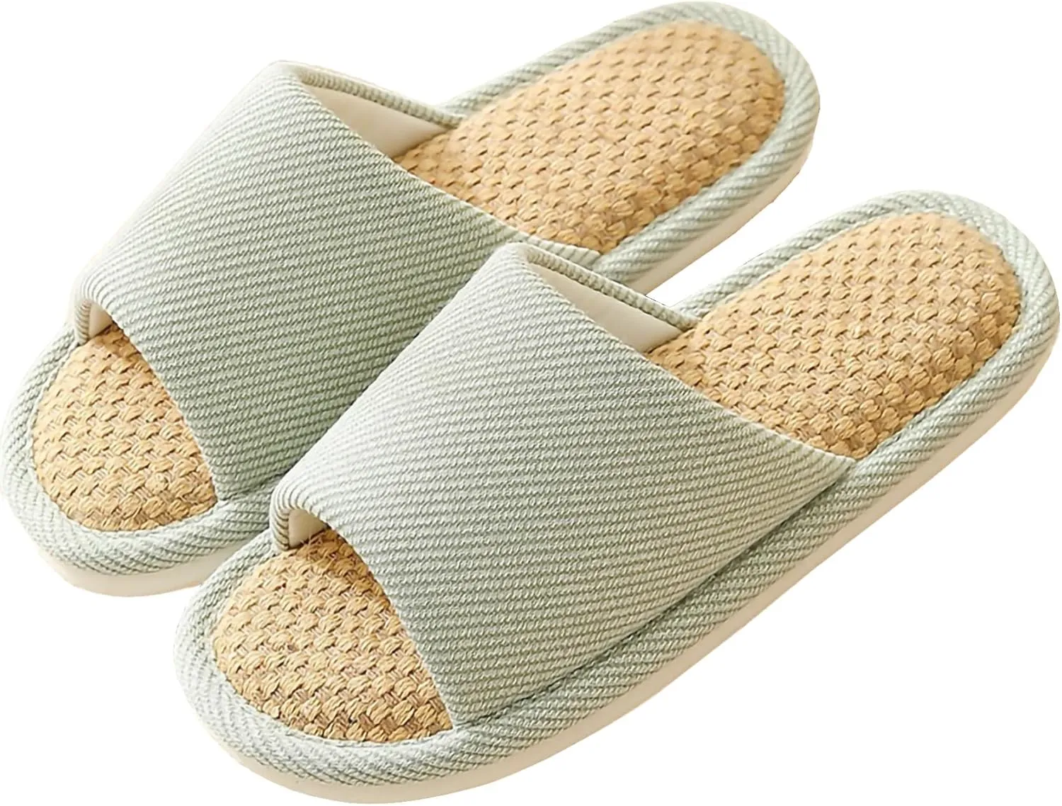 Cloth Slippers Linen Slippers - Breathable, Anti-Slip, Easy to Clean - Summer Silent Slippers for Women and Men