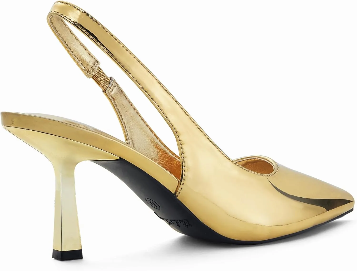 Elisabet Tang Women's Slingback Kitten Heel,Sexy Pointed Closed Toe Stilettos Pumps Slingback Heels for Women Slip on Elastic Strap Wedding Party Dress Sandals Shoes