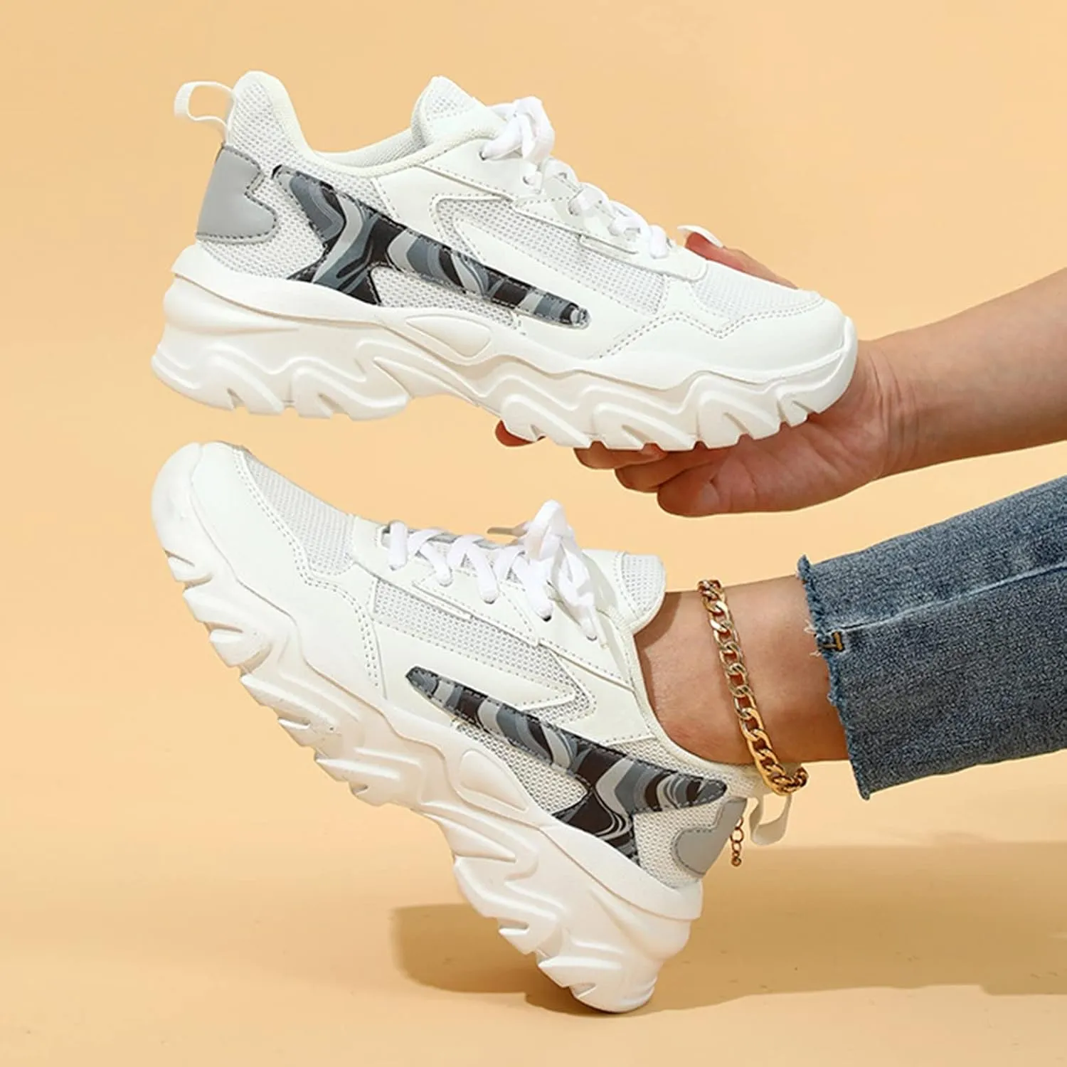 Fall High Top Sneakers for Women 2023 Comfy Shoes for Women Slip On with Arch Support Shoes for Women Black Black and White Fashion Sneakers Women Stylish Slip On Sneakers for Women 2023