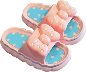 Girl Slides Non Slip Novelty Open Toe Sandals Extremely Comfy Cushioned Thick Sole Cute Cartoon Little Girls Slippers