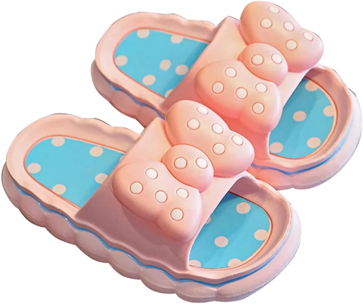 Girl Slides Non Slip Novelty Open Toe Sandals Extremely Comfy Cushioned Thick Sole Cute Cartoon Little Girls Slippers