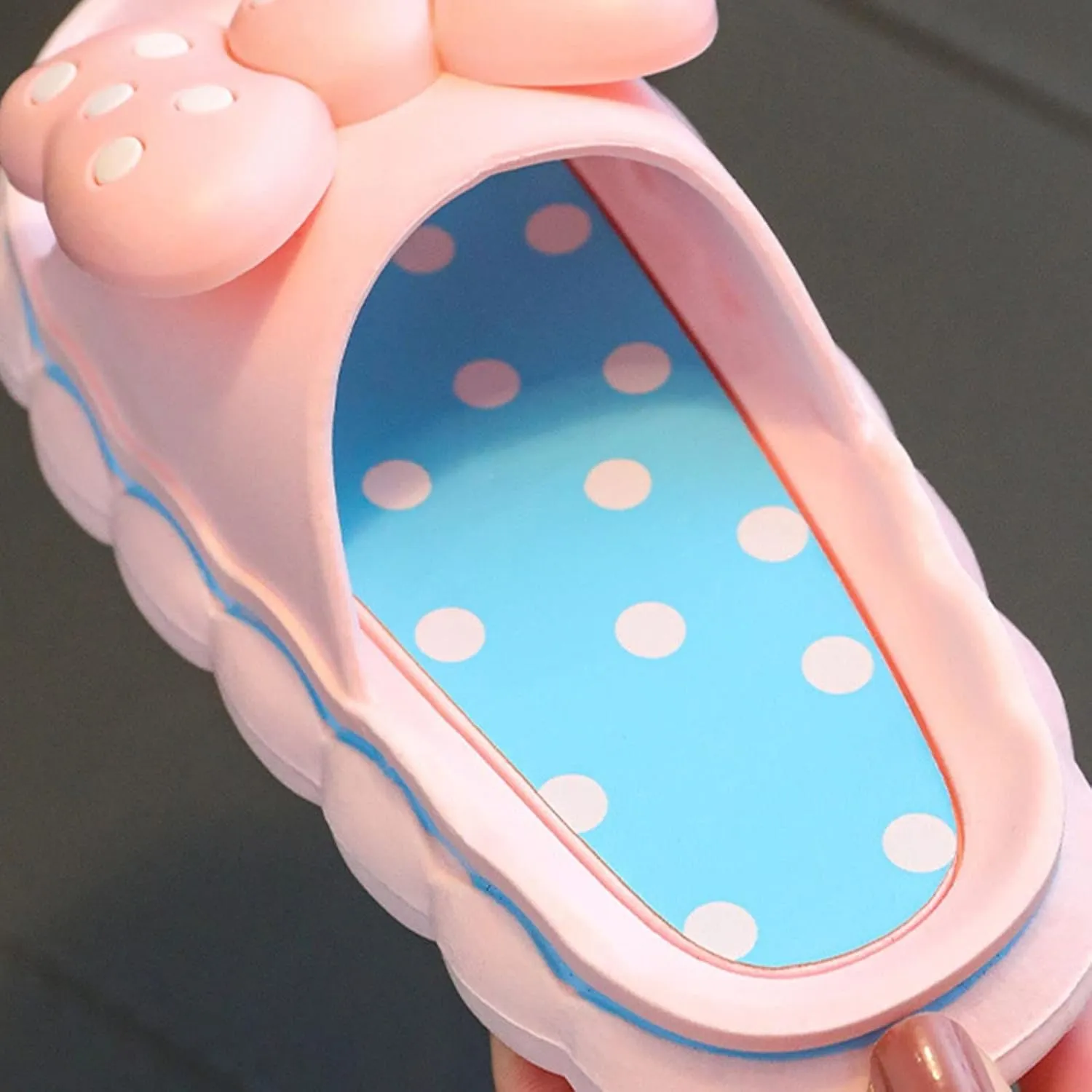 Girl Slides Non Slip Novelty Open Toe Sandals Extremely Comfy Cushioned Thick Sole Cute Cartoon Little Girls Slippers