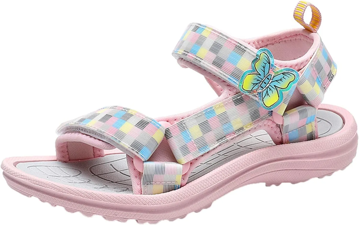 Girl's Hiking Sandals Kids Adjustable Straps Open Toe Lightweight Sport Shoes Toddler Summer Outdoor Sneakers