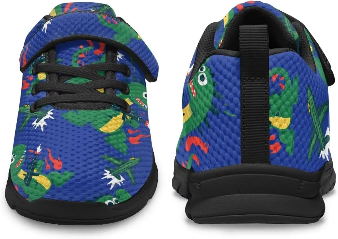 Girls Pickleball Sneaker,Boys Non-Slip Spring Outdoor Sneakers,Children's Single Buckle Sneakers with Black Sole