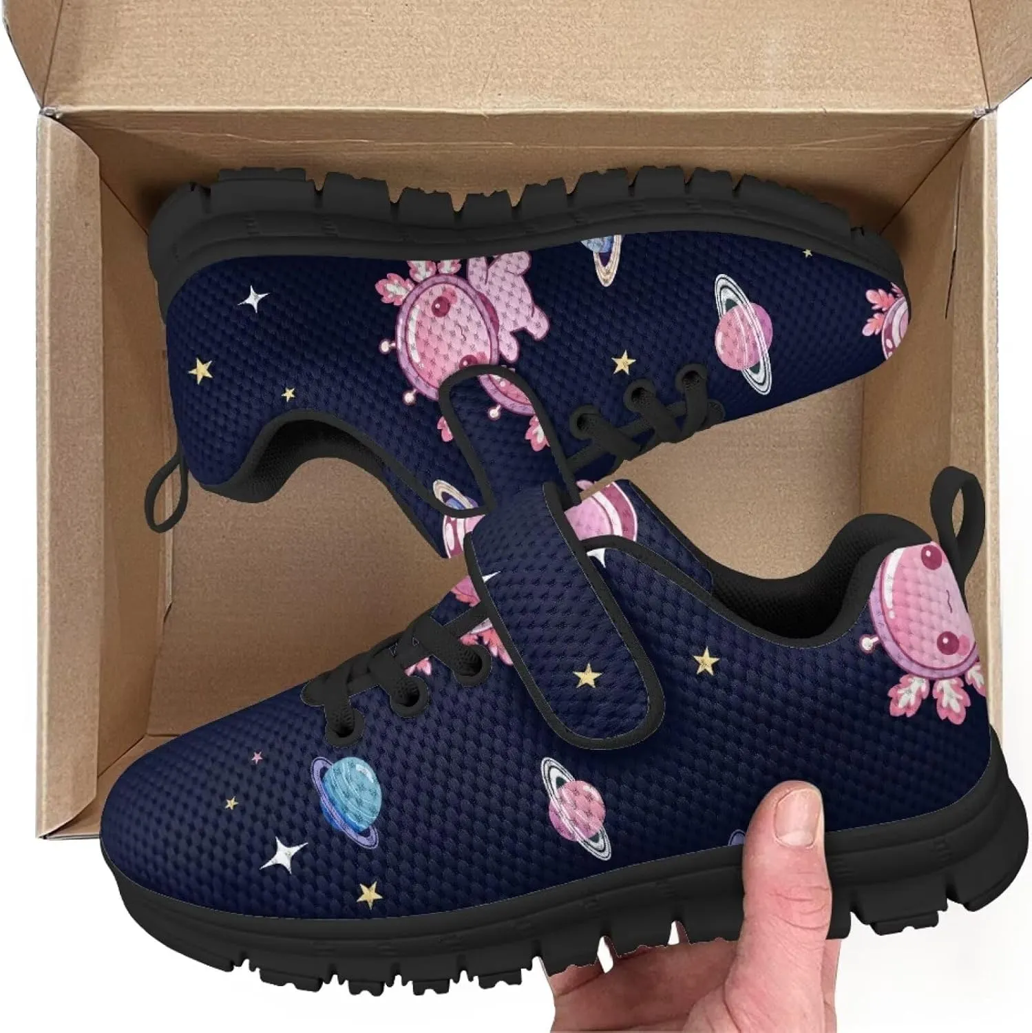 Girls Pickleball Sneaker,Boys Non-Slip Spring Outdoor Sneakers,Children's Single Buckle Sneakers with Black Sole