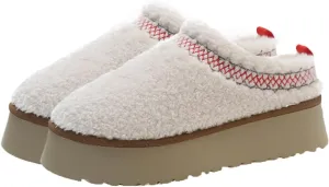 Harssidanzar Women's Platform Slippers Fleece Lined Boots Anti-Slip Snow Platform Slippers Winter House Shoes Indoor and Outdoor KL506US