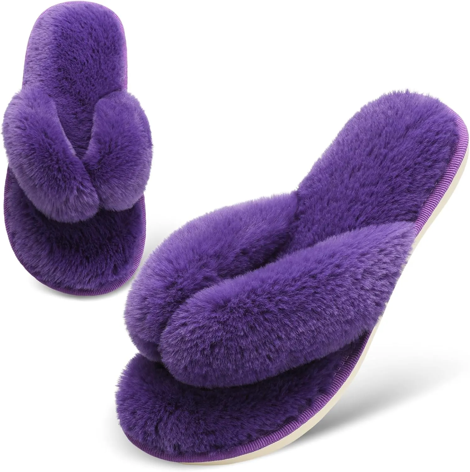 JOINFREE Women's Bedroom Slippers Comfort Four Season Classy Indoor Spa Slide Shoes