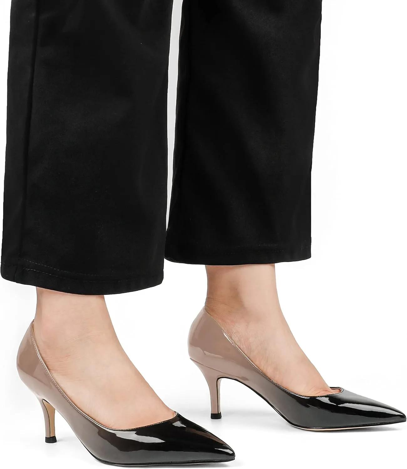 JOY IN LOVE Women's Shoes Low Heels Pointy Toe Kitten Heel Daily Pumps