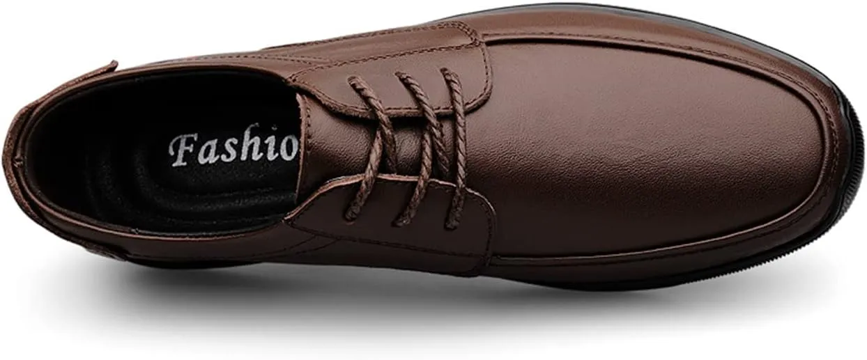 JOYVIP Mens Leather Lace-up Sneakers Business Casual Dress Shoes