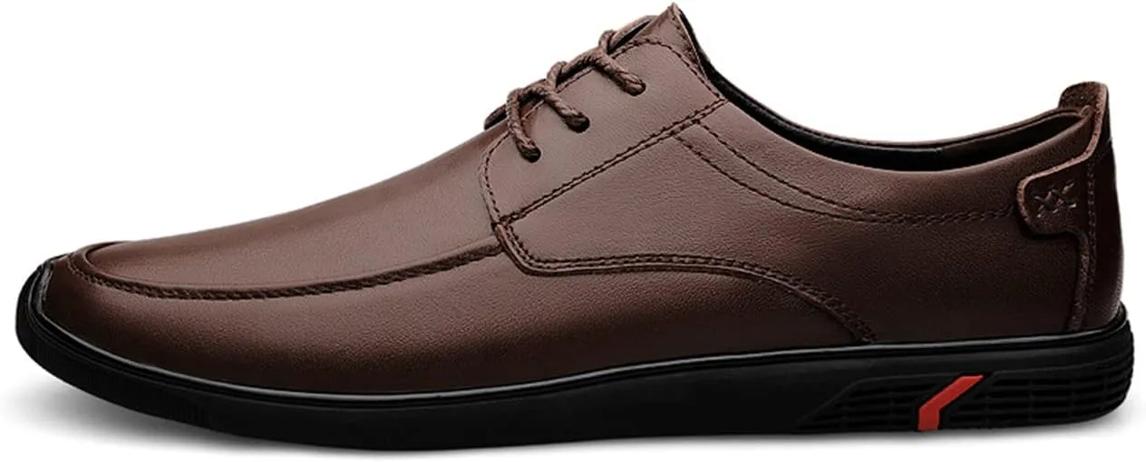 JOYVIP Mens Leather Lace-up Sneakers Business Casual Dress Shoes