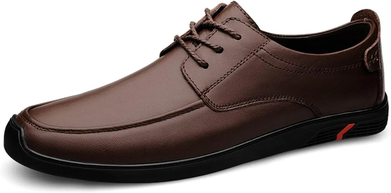 JOYVIP Mens Leather Lace-up Sneakers Business Casual Dress Shoes