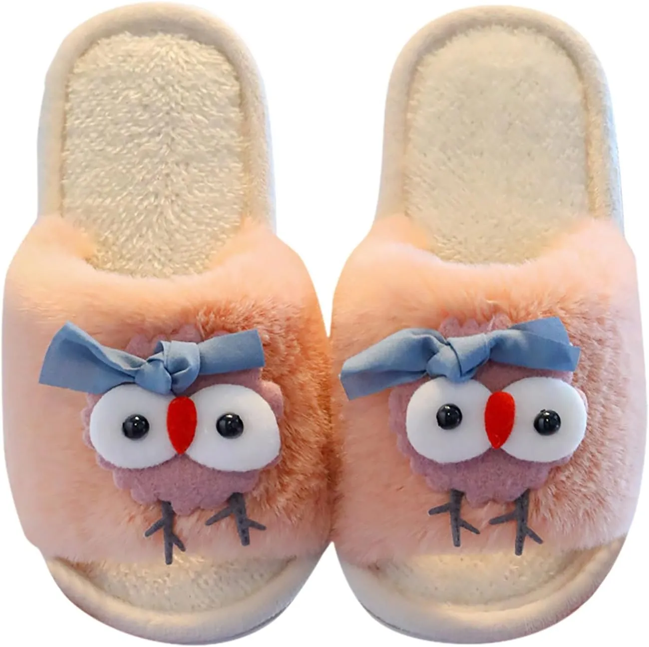 Kids’ Cartoon Chick Plush Winter Slippers – Warm Indoor Shoes for Boys and Girls Kids Bunny Slippers Girls