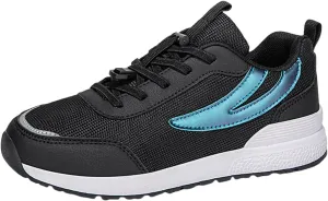 Ladies Mesh Breathable Non Slip Casual Walking Shoes Comfortable Lighweight Sneakers for Jogging Flat Bottom Soft Sole Outdoor Sports Shoes for Women