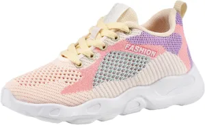 Ladies Orthopedic Sneakers Colorful Lace-up Casual Breathable Soft Walking Running Shoes Comfortable Tennis Shoes Non Slip Womens Sneakers with Arch Support