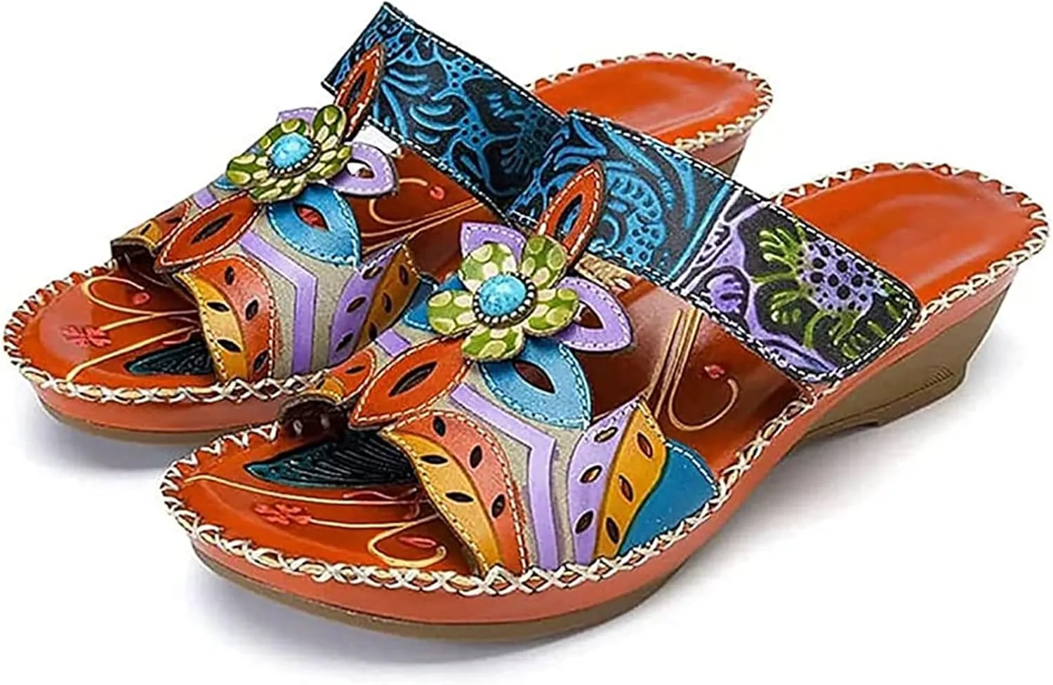 Lausiuoe Orthotic Dress Sandals For Women With Arch Support Comfortable Dressy Casual Summer Orthopedic Slides Walking Shoes