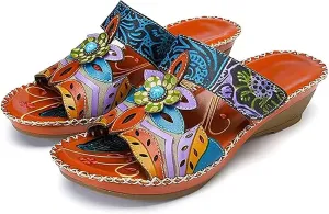 Lausiuoe Orthotic Dress Sandals For Women With Arch Support Comfortable Dressy Casual Summer Orthopedic Slides Walking Shoes