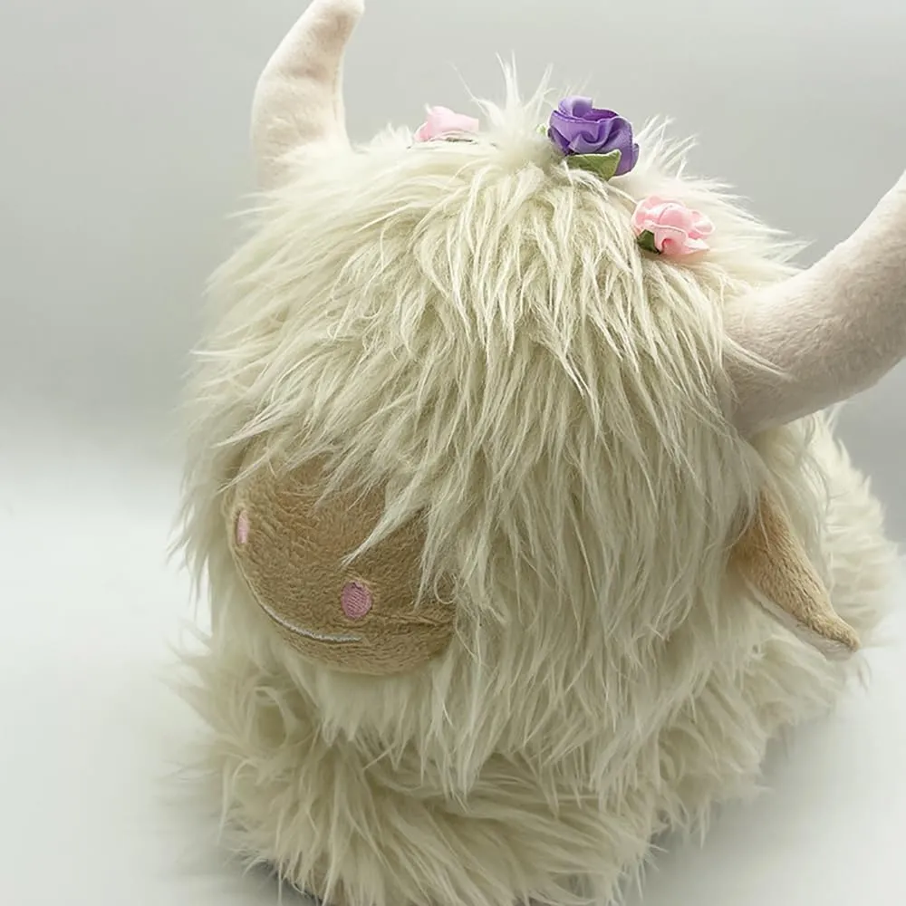 LELEBEAR Highland Cow Slippers, Plush Animal Slippers, Home Indoor Soft Anti-Slip Cute Slippers for Women and Men