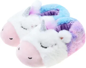 LseLom Toddler Girls Unicorn Slippers Dinosaur Boys Slippers Slip Resistant Little Kid House Shoes