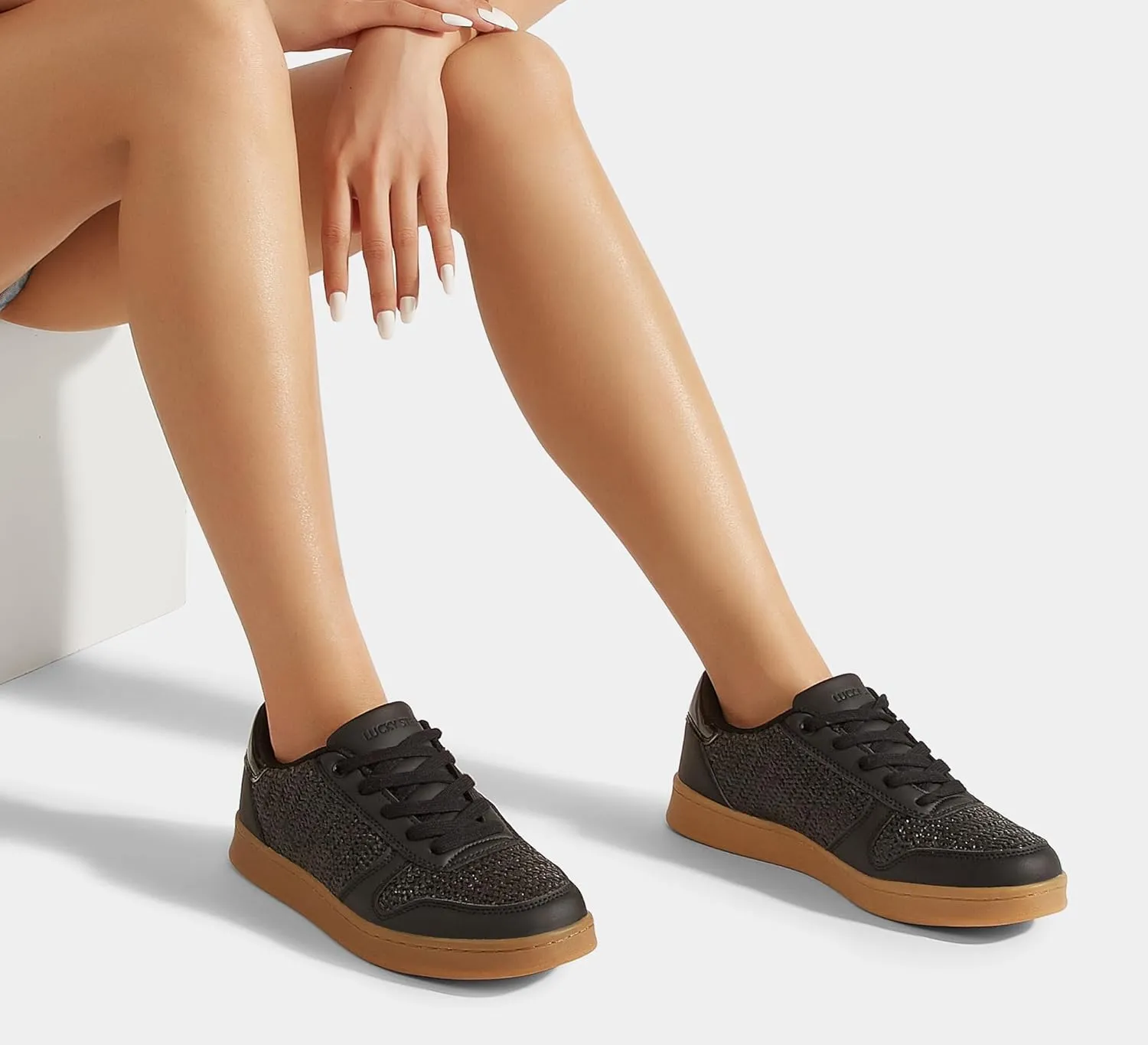 LUCKY STEP Retro Trainers Women Fashion Sneakers Braided Classic Raffia Casual Anti-Slip Tennis Woven Walking Shoes