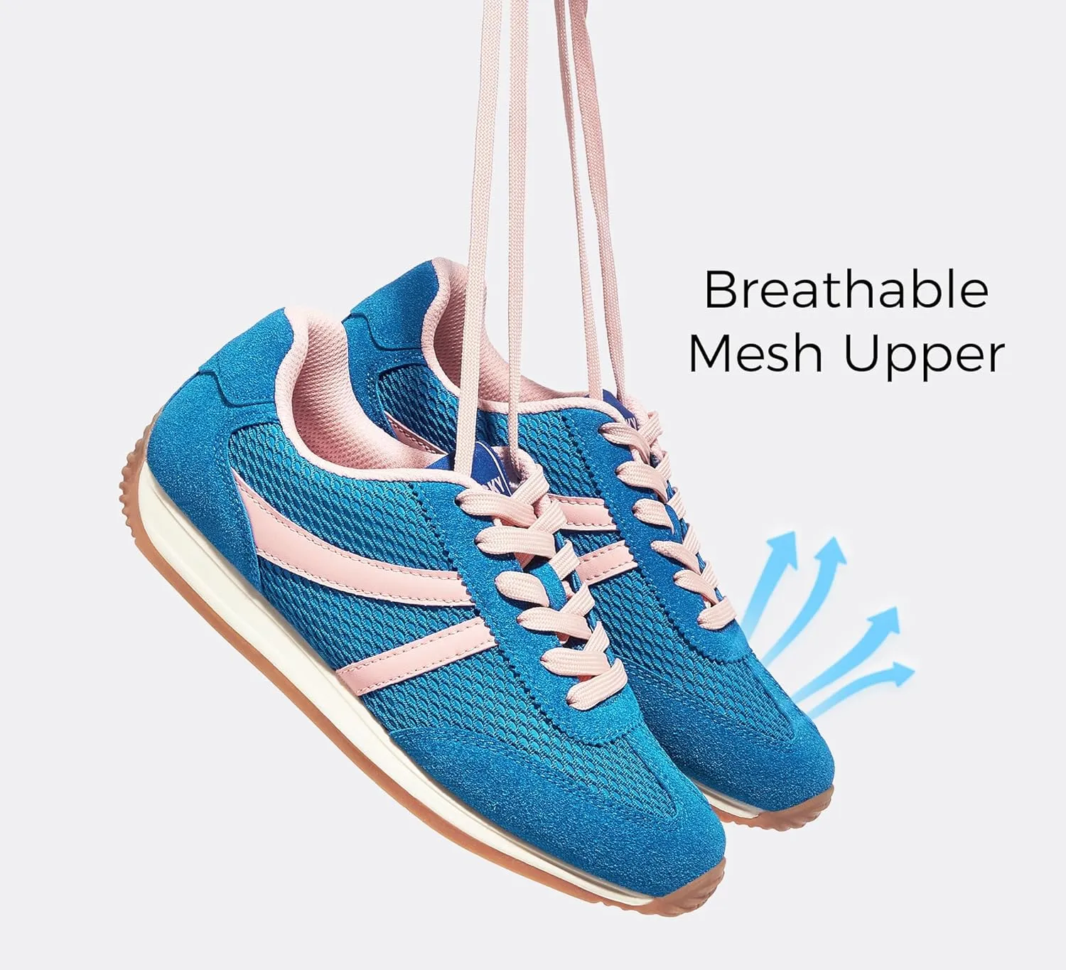 LUCKY STEP Women's Retro Fashion Sneakers Non Slip Comfortable Casual Running Shoes Breathable Classic Walking Trainers