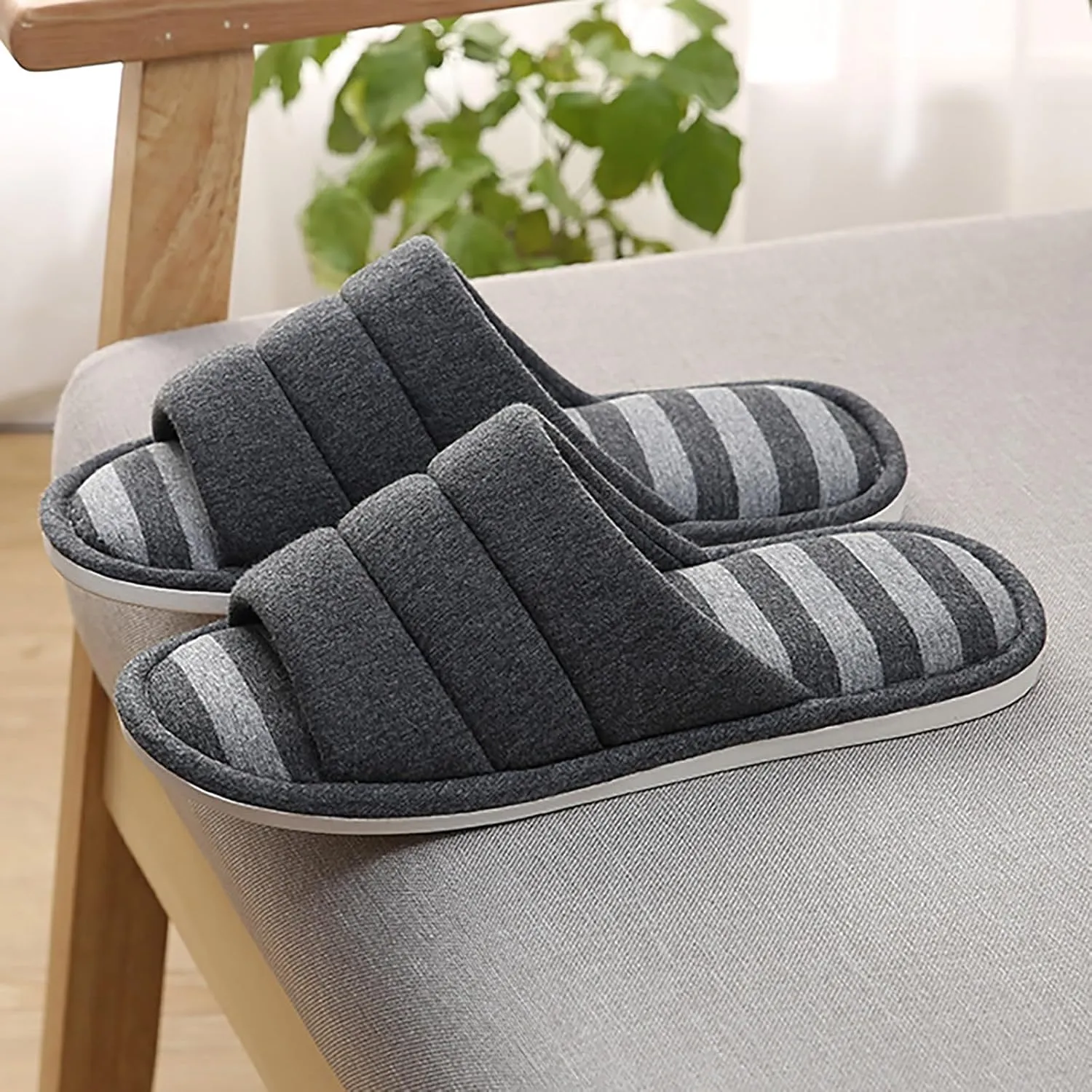 Men House Slippers, Retro Furry Home Slippers Bed Slippers Preppy for College Guys Funny Ankle Boots