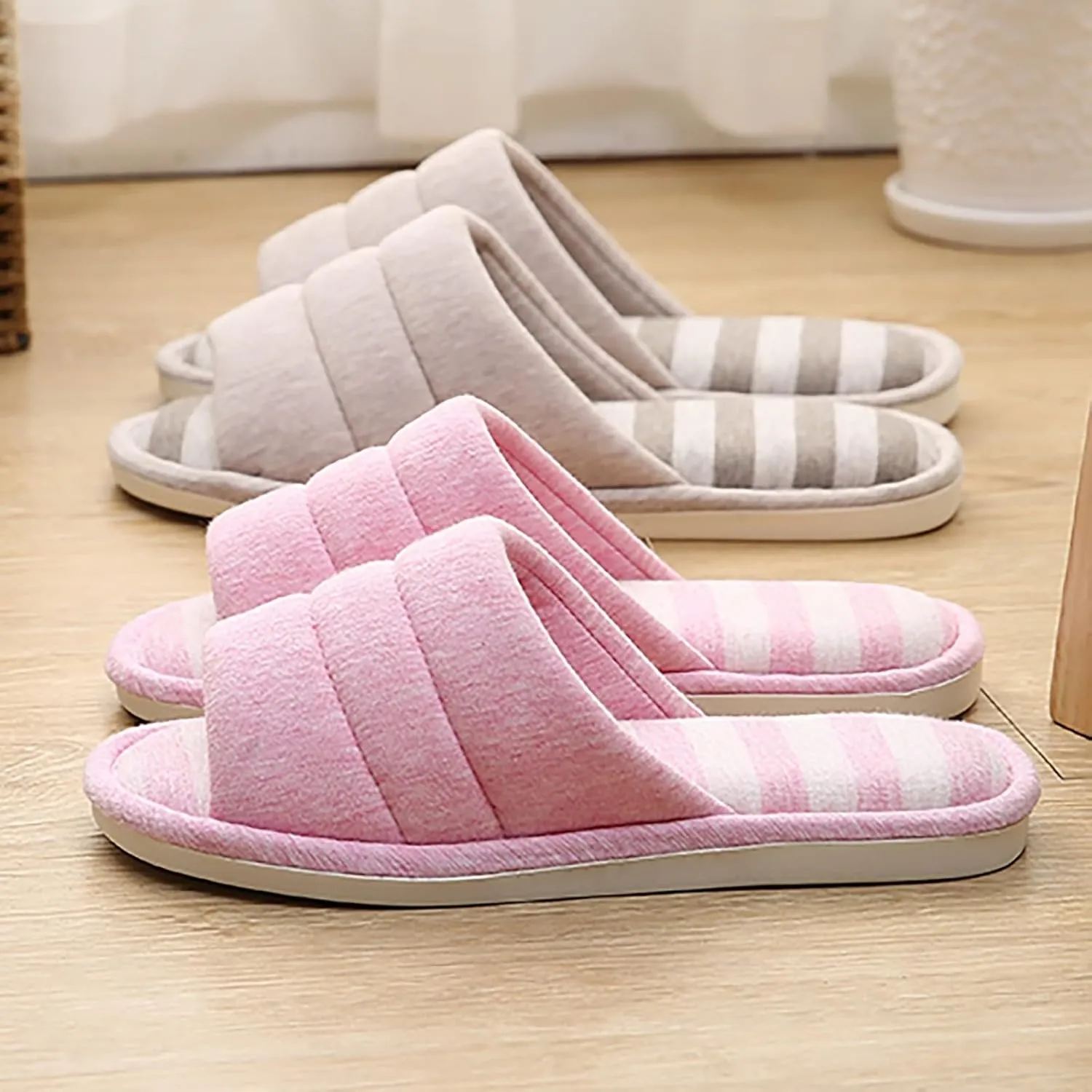 Men House Slippers, Retro Furry Home Slippers Bed Slippers Preppy for College Guys Funny Ankle Boots