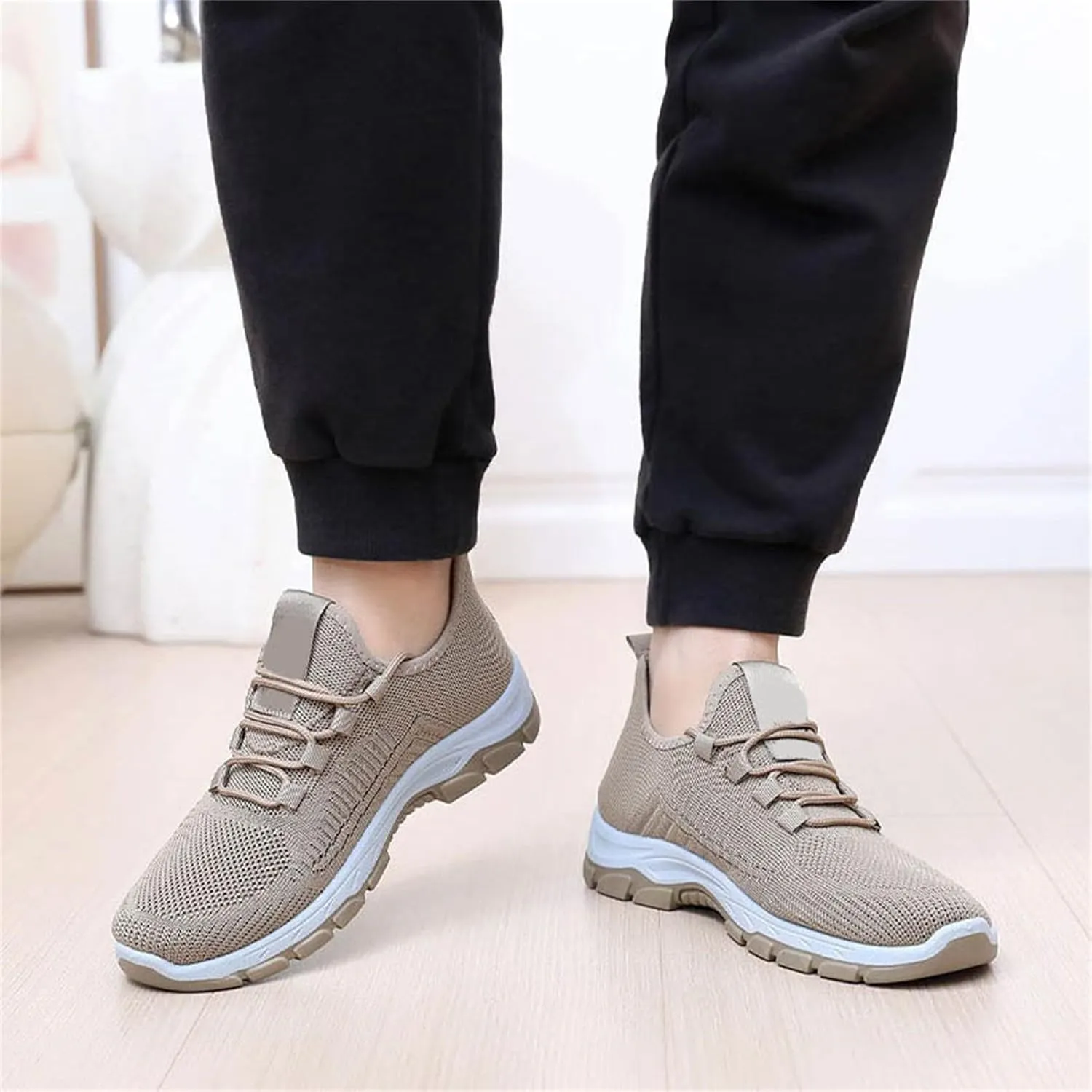Men Running Shoes Tennis Walking Gym Slip On Workout Athletic Sneakers Lightweight Breathable Sport Casual Shoes