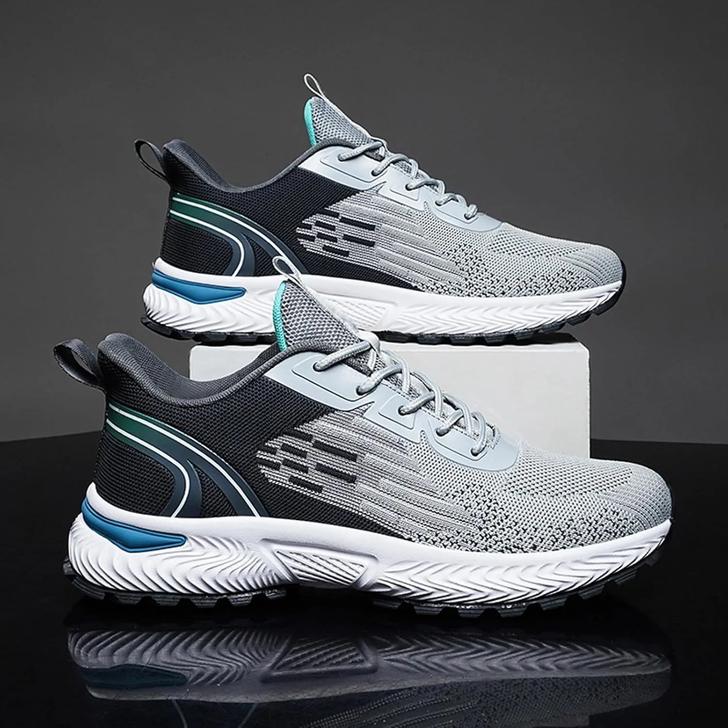 Men's Arch Support Walking Shoes Lightweight Breathable Slip On Running Shoe Athletic Fashion Sneakers for Men