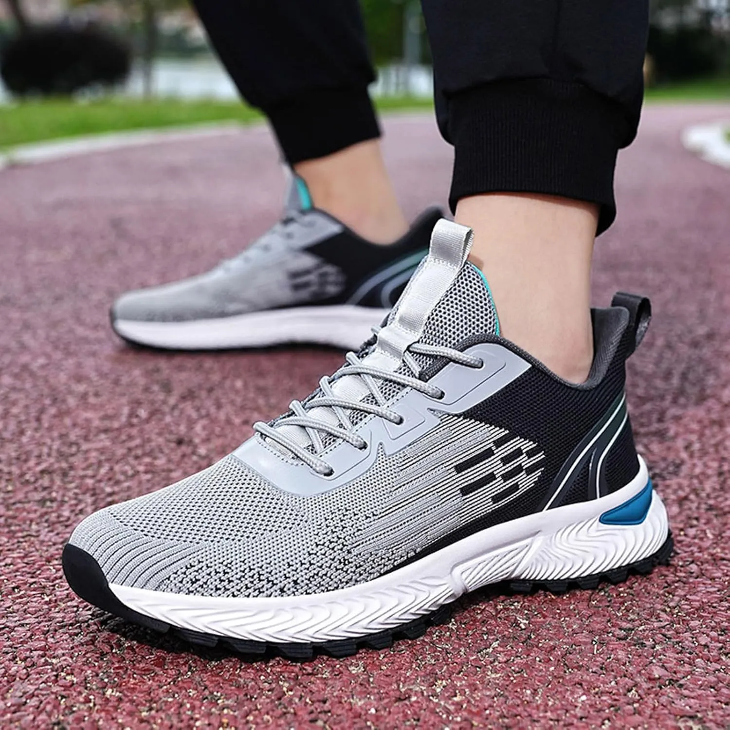 Men's Arch Support Walking Shoes Lightweight Breathable Slip On Running Shoe Athletic Fashion Sneakers for Men