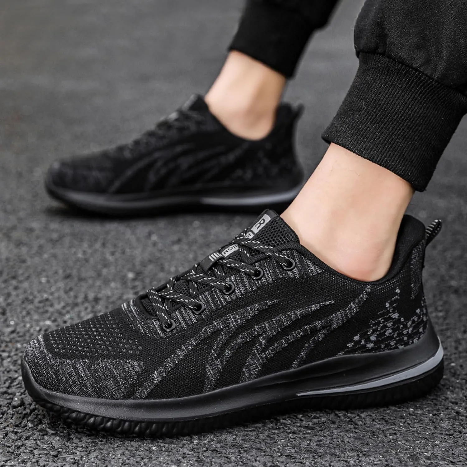 Men's Breathable Barefoot Shoes Casual Sneaker Mesh Breathable Walking Shoe Lightweight Diabetic Shoes for Men