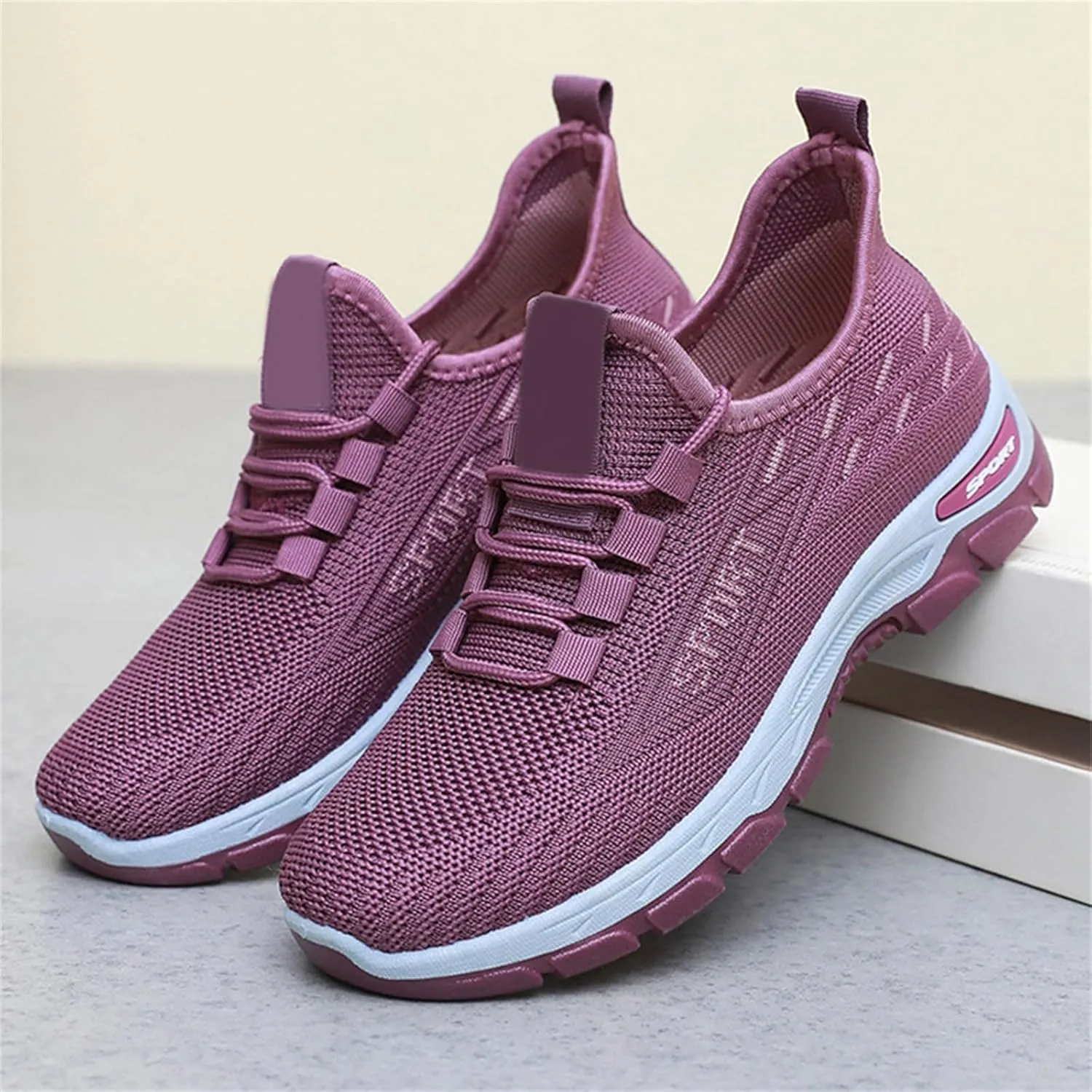Men's Casual Dress Business Shoes Breathable Knit Classic Leisure Sneakers Lightweight Comfortable Walking Shoes