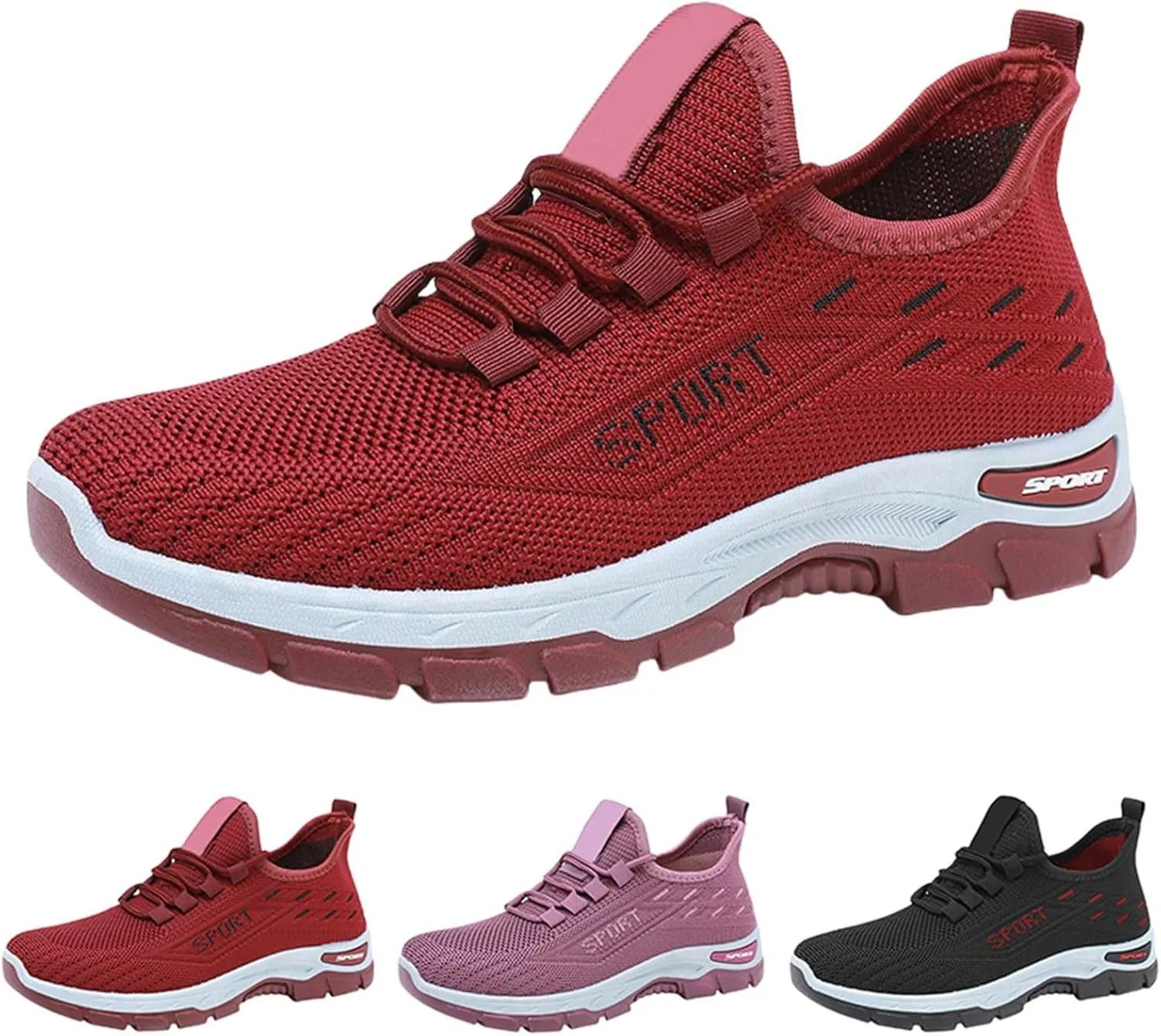 Men's Casual Dress Business Shoes Breathable Knit Classic Leisure Sneakers Lightweight Comfortable Walking Shoes