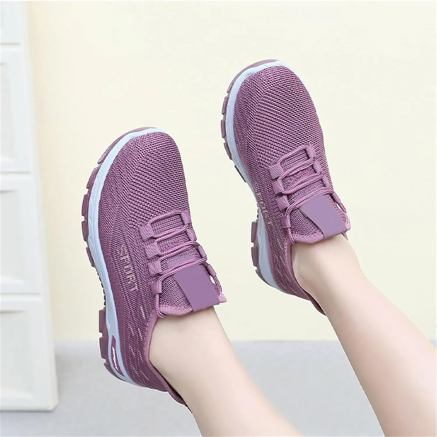 Men's Casual Dress Business Shoes Breathable Knit Classic Leisure Sneakers Lightweight Comfortable Walking Shoes
