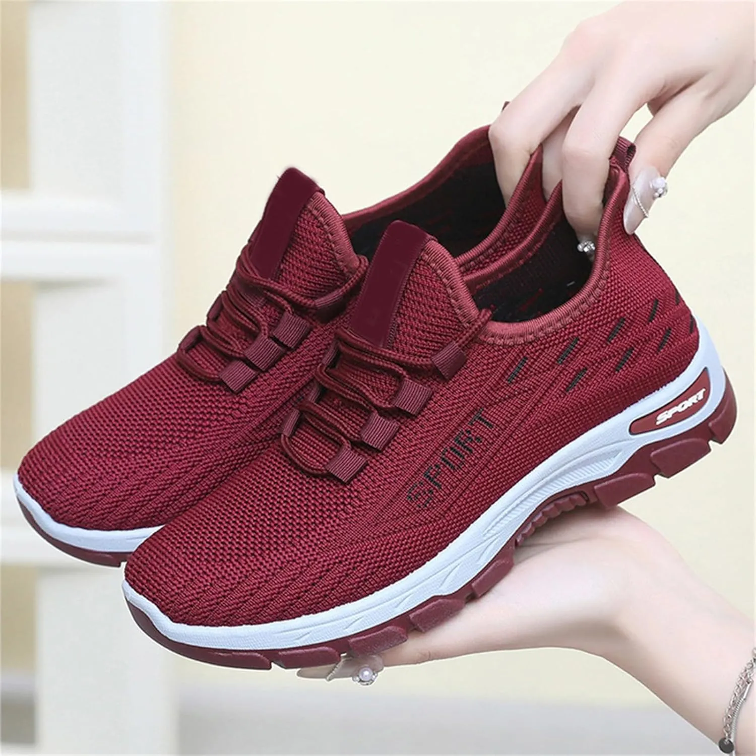 Men's Casual Dress Business Shoes Breathable Knit Classic Leisure Sneakers Lightweight Comfortable Walking Shoes