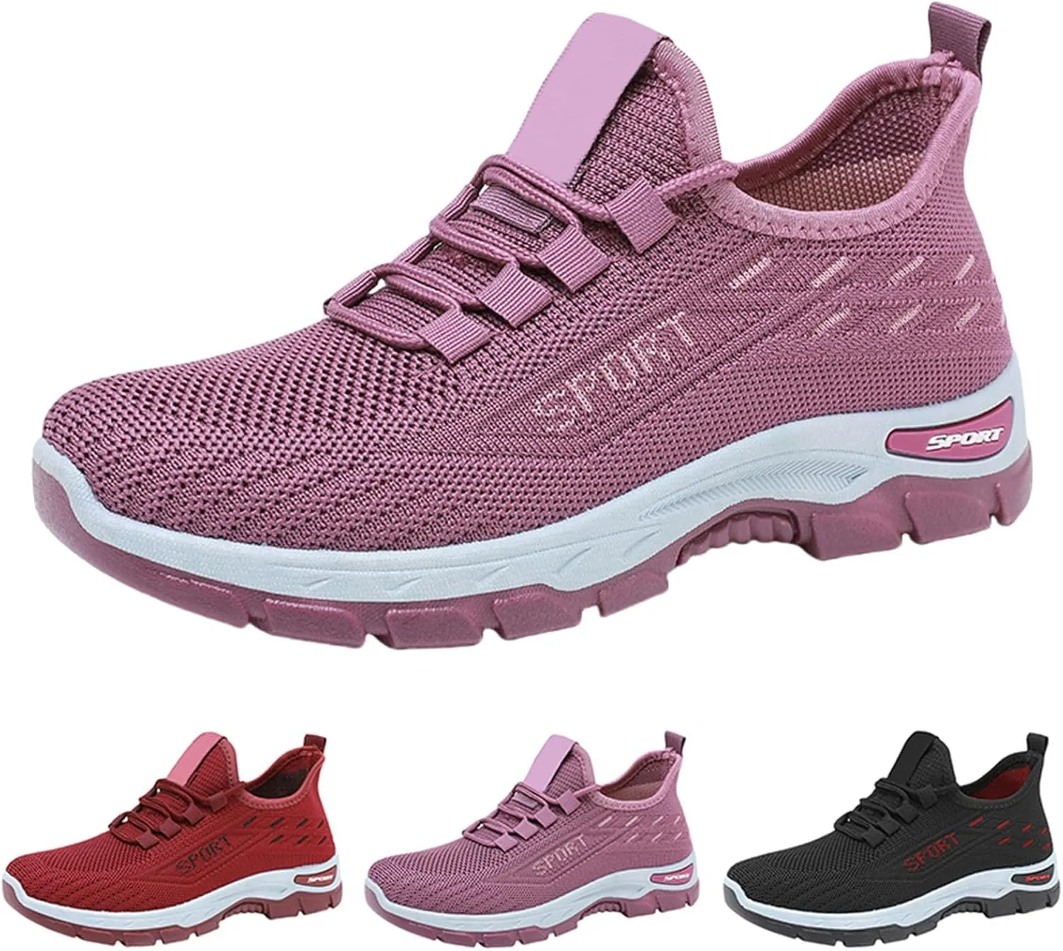 Men's Casual Dress Business Shoes Breathable Knit Classic Leisure Sneakers Lightweight Comfortable Walking Shoes