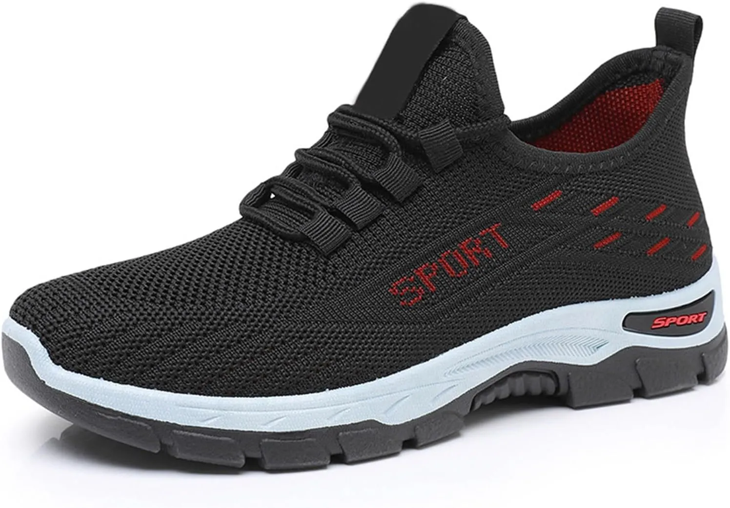 Men's Casual Dress Business Shoes Breathable Knit Classic Leisure Sneakers Lightweight Comfortable Walking Shoes