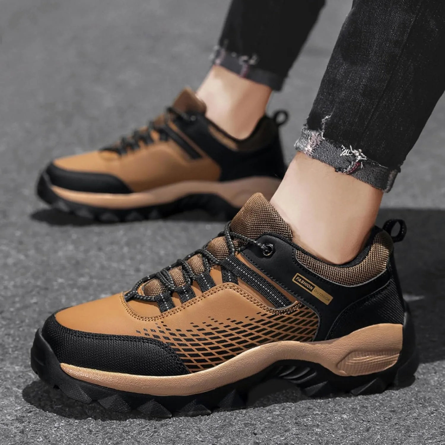 Men's Classic Casual Jogging Sneakers Breathable and Light Outdoor Comfy Walking Shoe Comfortable Stretch Shoes