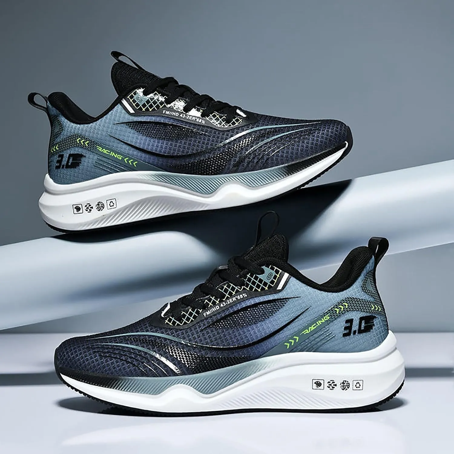 Mens Dress Shoes Platform Sneakers for Women Loafers with Arch Support Round Toe Slip On Casual Athletic Shoes