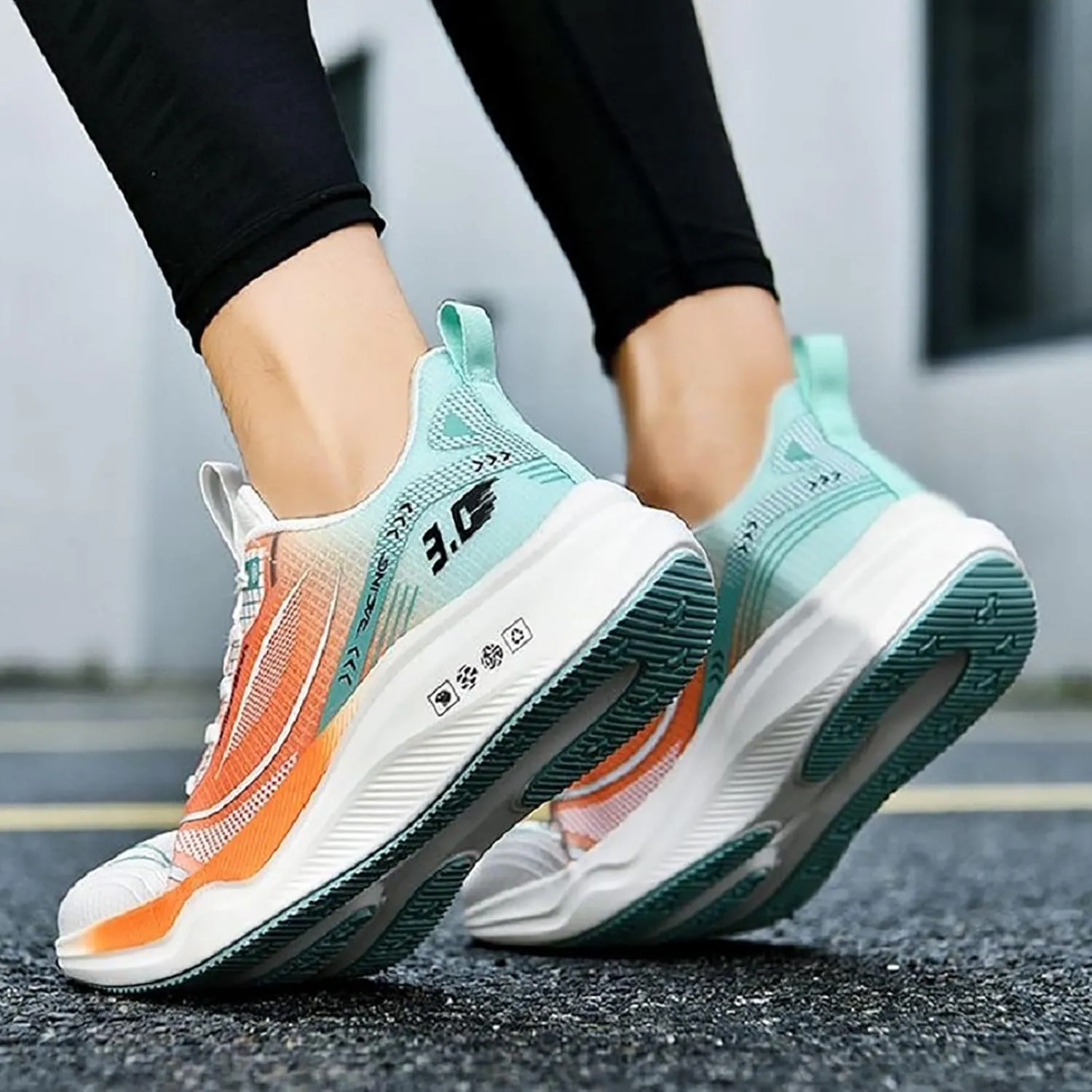 Mens Dress Shoes Platform Sneakers for Women Loafers with Arch Support Round Toe Slip On Casual Athletic Shoes